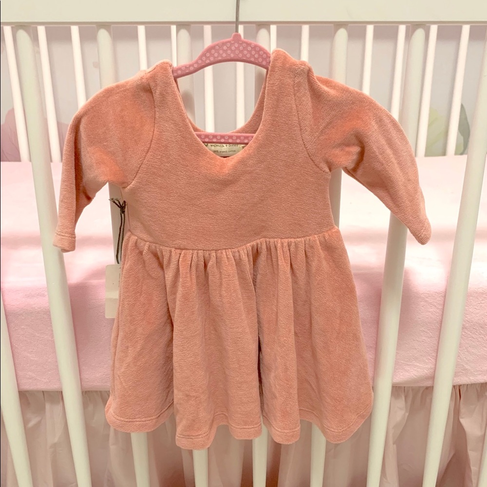 “Let’s Dance” Dress, Pink Velour